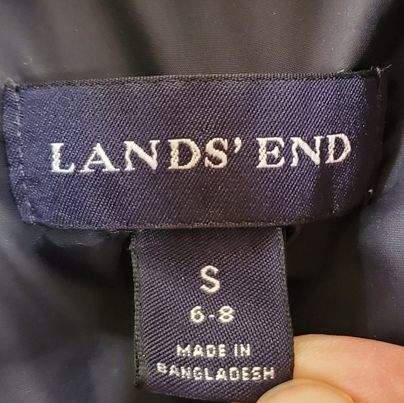 Land's End Navy Blue Down Puffer Vest - Picture 2 of 10